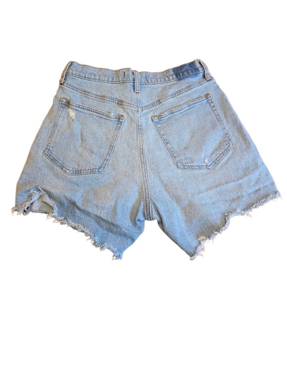 Abercrombie & Fitch Curve Love The Dad Short High Rise Size 30/10 Light Wash - Picture 2 of 8